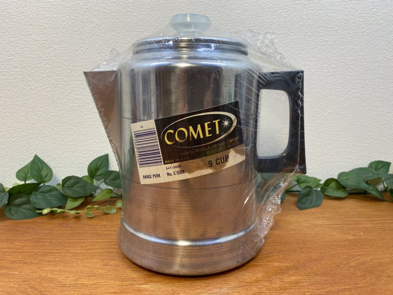 Farmhouse vintage 20 cup Comet aluminum coffee pot percolator