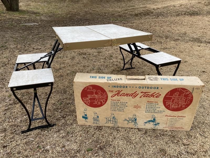 Vintage HANDY Folding Table&Chair ビンテージ折りたたみテーブル