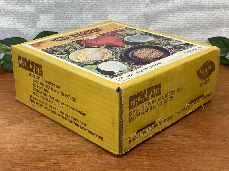 N.O.S. MIRRO CAMPER 5PC INDIVIDUAL mess kit 未開封 箱付き