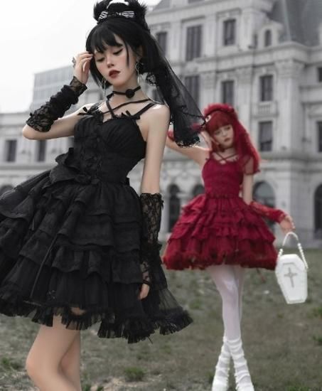 ブラックピースナウ| ジレワンピース【M】 アシメントリー レイヤード ゴシック 取り寄せ】with puji クリノリンレイヤードJSK ゴシックドレス