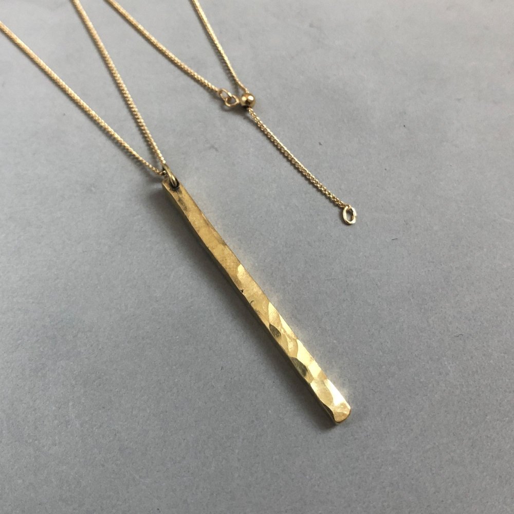 brass necklace 2.5mm / 真鍮ネックレス 2.5mm - FUURA handmade studio