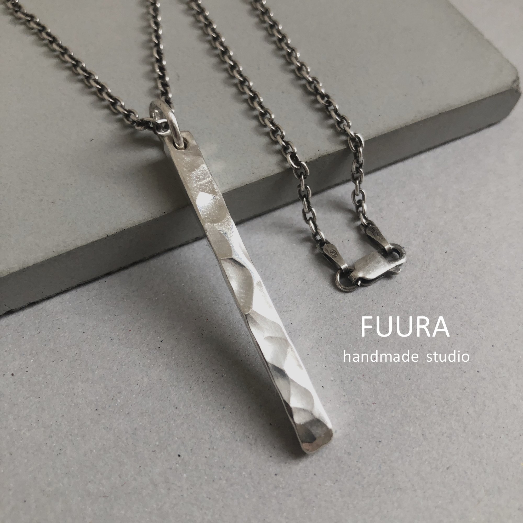 Silver necklace 4mm / シルバーネックレス 4mm - 一点ものおしゃれリング 普段使いシンプル大人アクセサリー【FUURA】