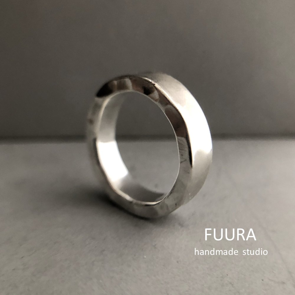 fog ring silver 6mm / シルバーリング 6mm 霧 - FUURA handmade studio