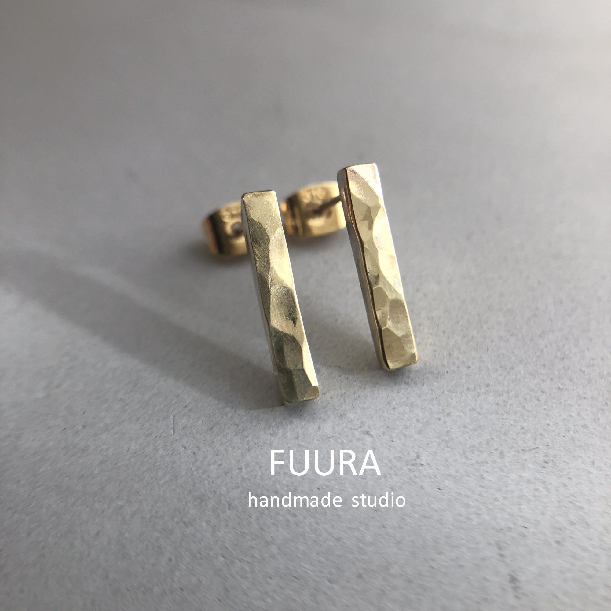 brass pierce koeda mini / 真鍮ピアス 小枝 ミニ - FUURA handmade studio