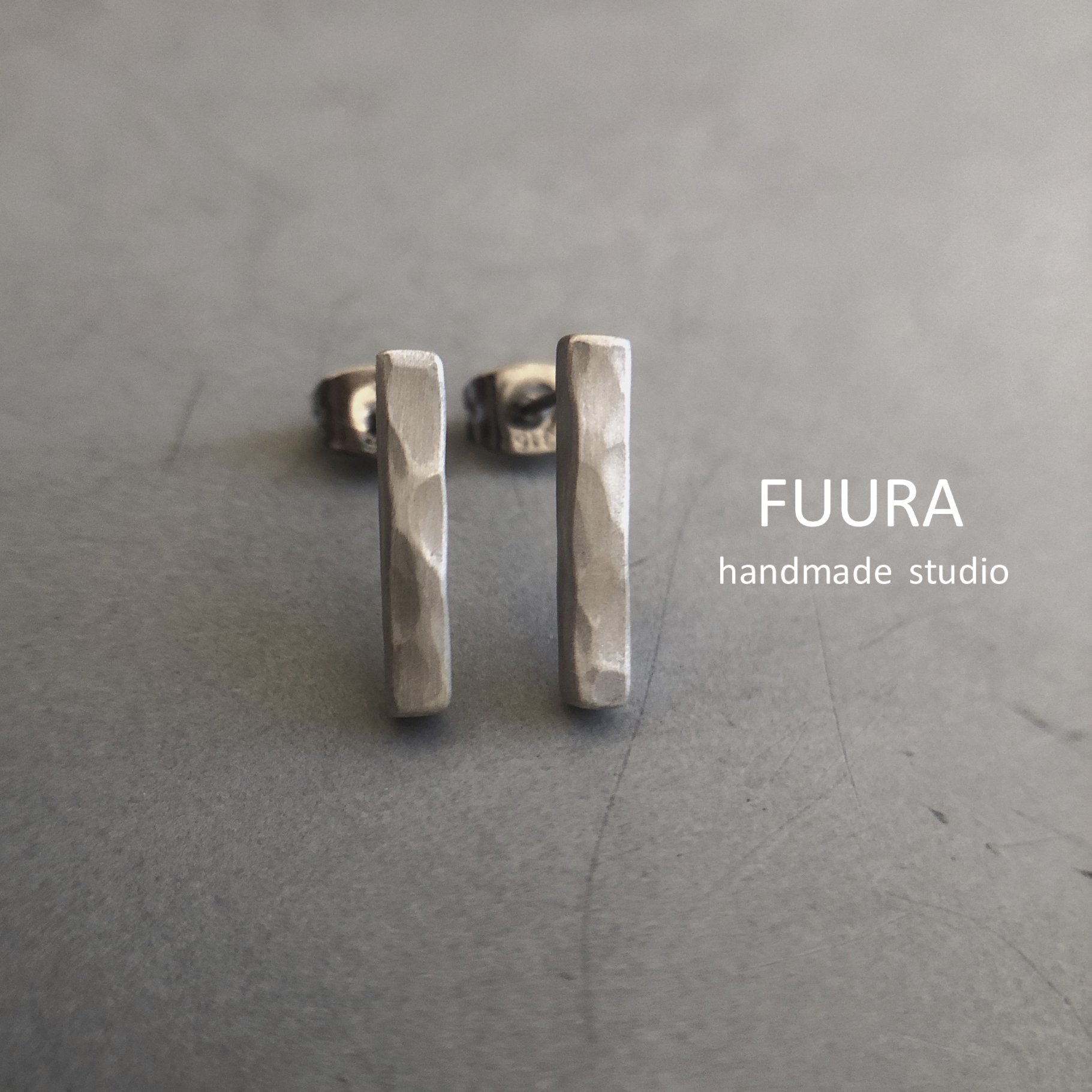 silver pierce koeda mini mat / シルバーピアス 小枝 ミニマット - FUURA handmade studio