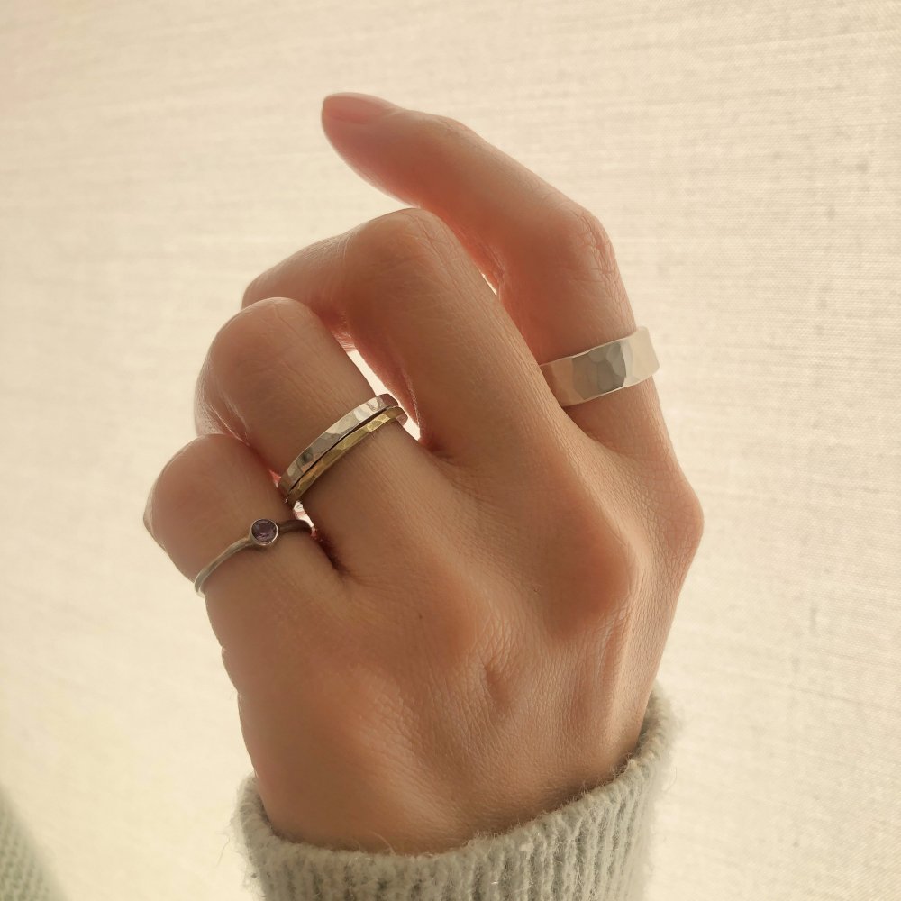 silver ring 7mm mat / シルバーリング 7mm マット - FUURA