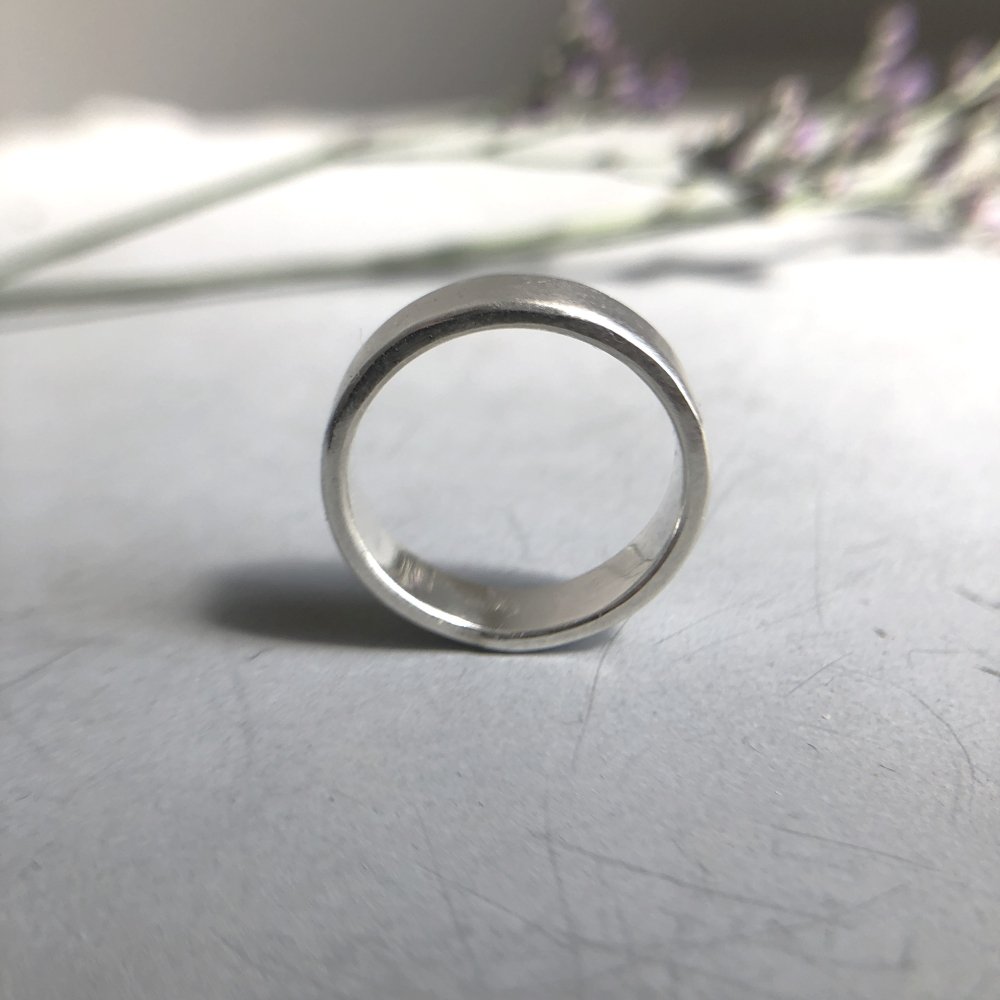 mat ring silver 5mm / マットリング シルバー 5mm - FUURA handmade studio