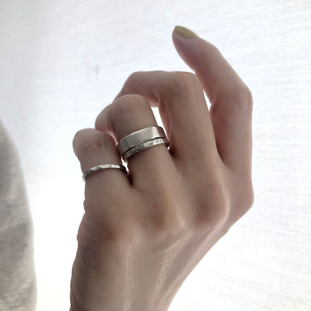 mat ring silver 5mm / マットリング シルバー 5mm - FUURA handmade studio