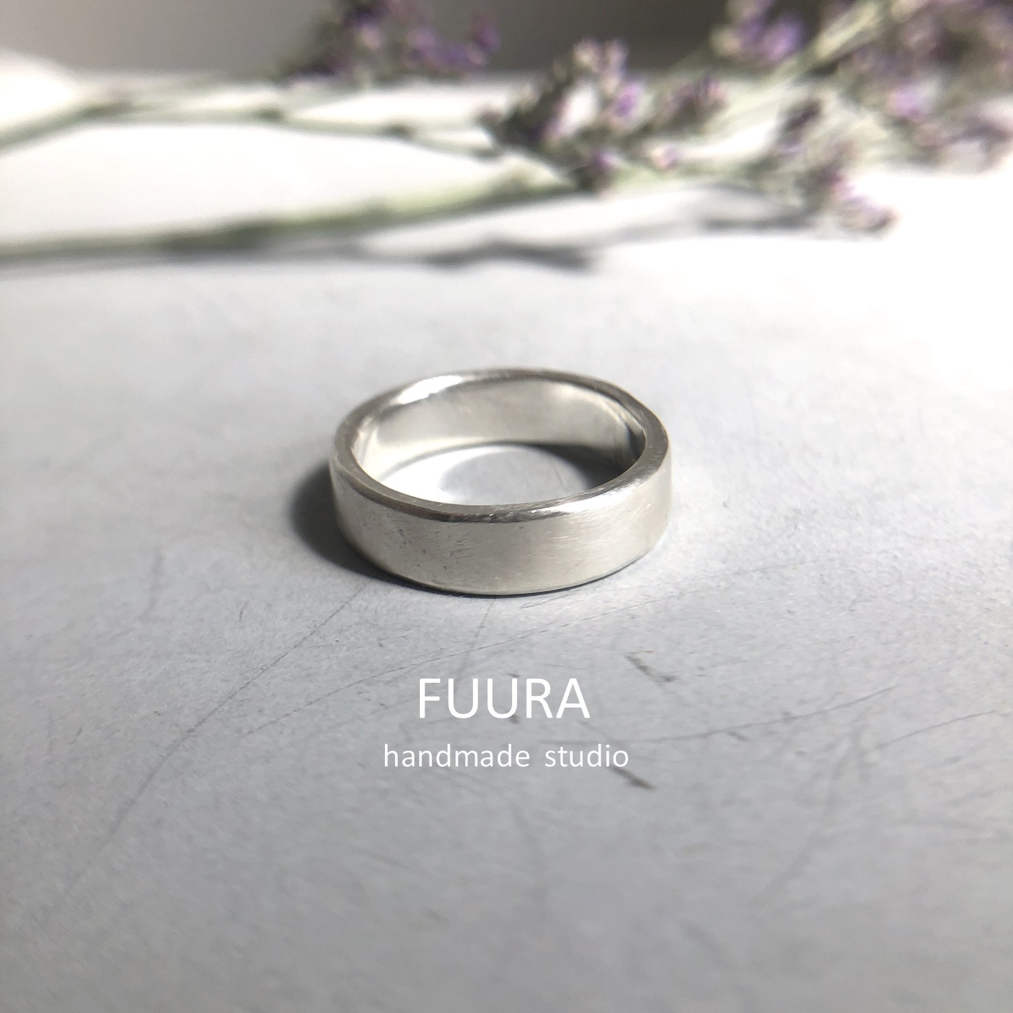 mat ring silver 5mm / マットリング シルバー 5mm - FUURA handmade