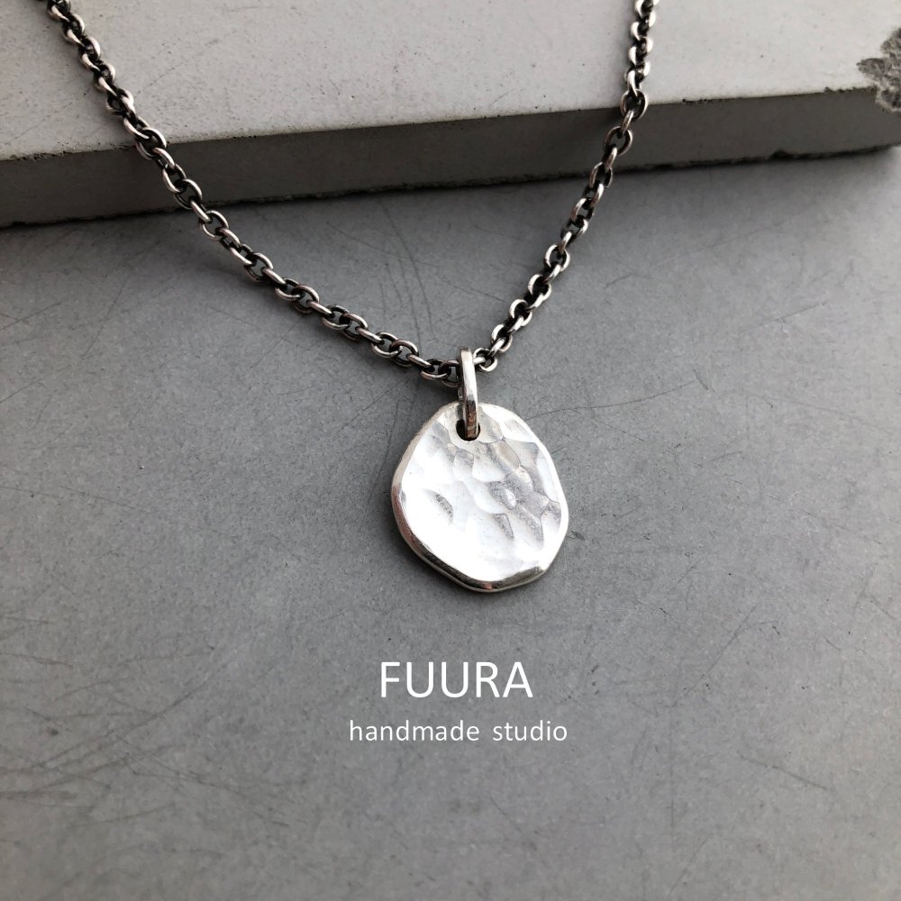 Silver necklace kakera / シルバーネックレス かけら - 一点ものおしゃれリング 普段使いシンプル大人アクセサリー【FUURA】