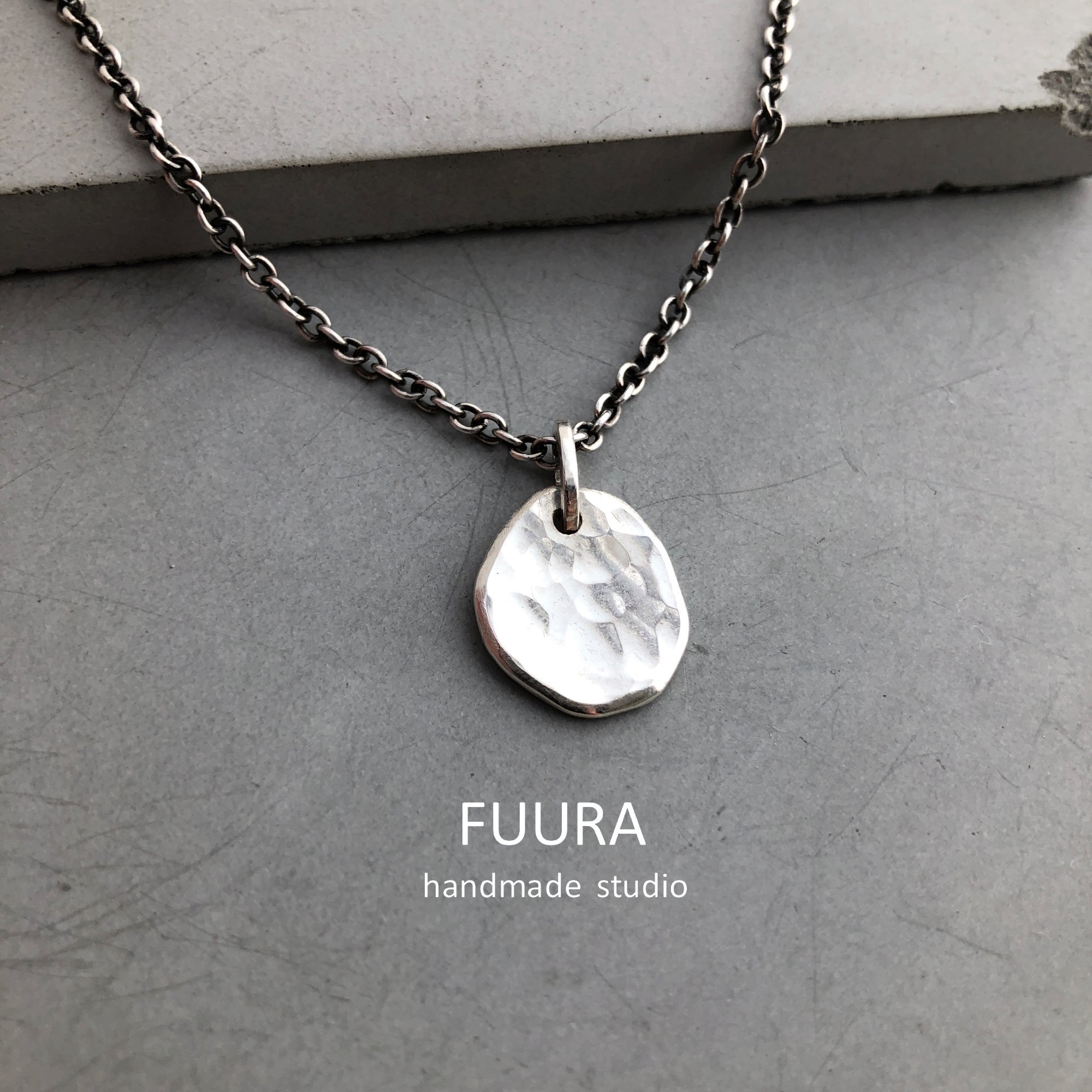 Silver necklace kakera / シルバーネックレス かけら - FUURA handmade studio