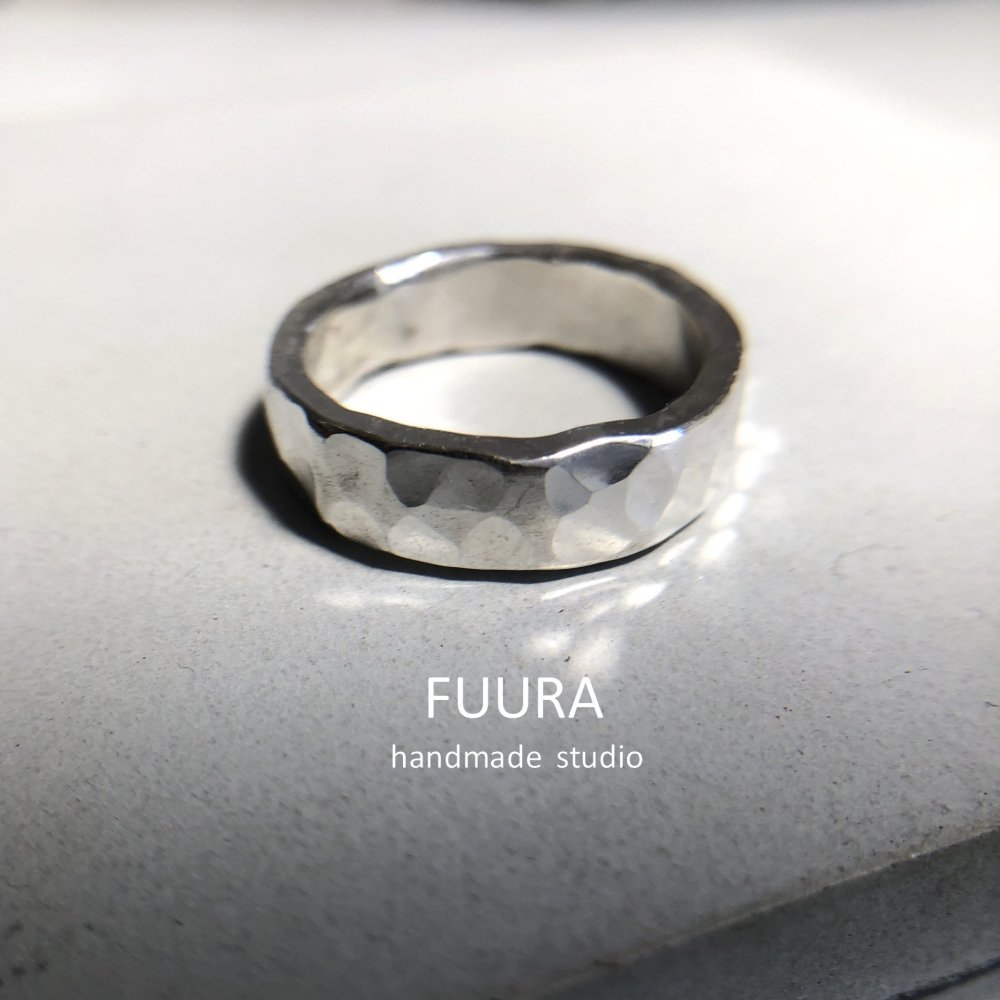 silver ring 6mm / シルバーリング 6mm - 一点ものおしゃれリング 普段使いシンプル大人アクセサリー【FUURA】