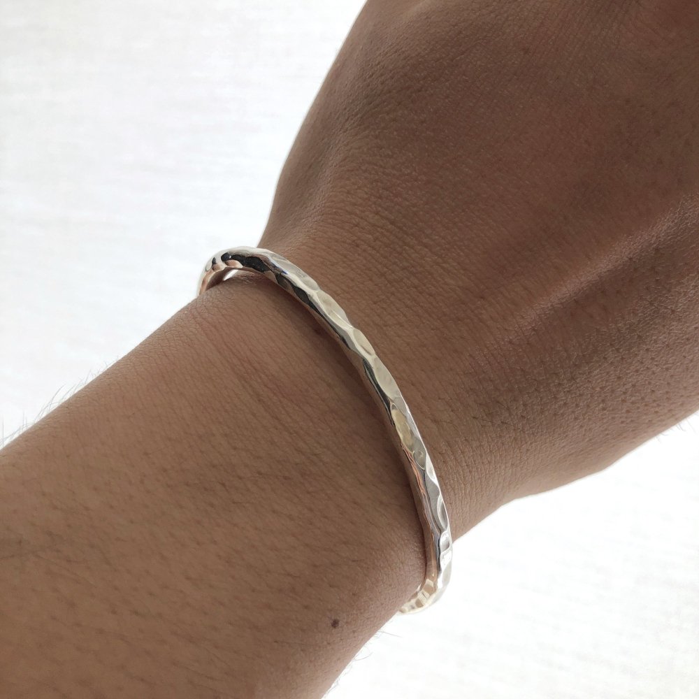 silver bangle 4mm round bar type / シルバーバングル 4mm 丸棒タイプ - FUURA handmade  studio