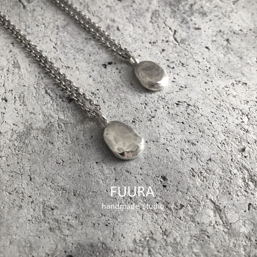 melt necklace silver L size / メルトネックレス シルバー Lサイズ - FUURA handmade studio