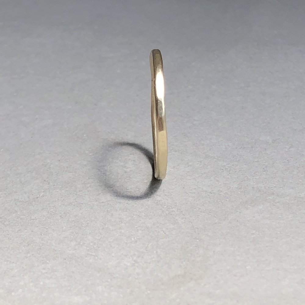 【K10】1.5mm ring / K10 イエローゴールドリング 1.5mm - FUURA handmade studio