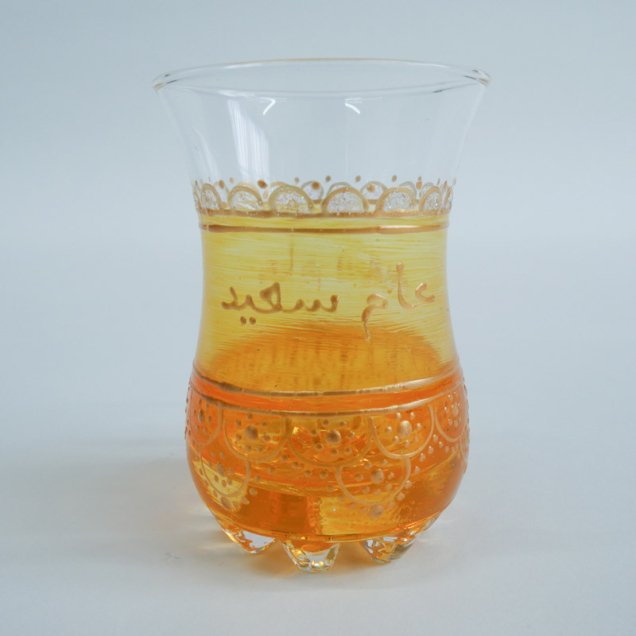 チャイグラス 8.エキゾチックなビタミンカラー（アラビア黄＋橙）【送料込み】【ダール・ヤスミン】