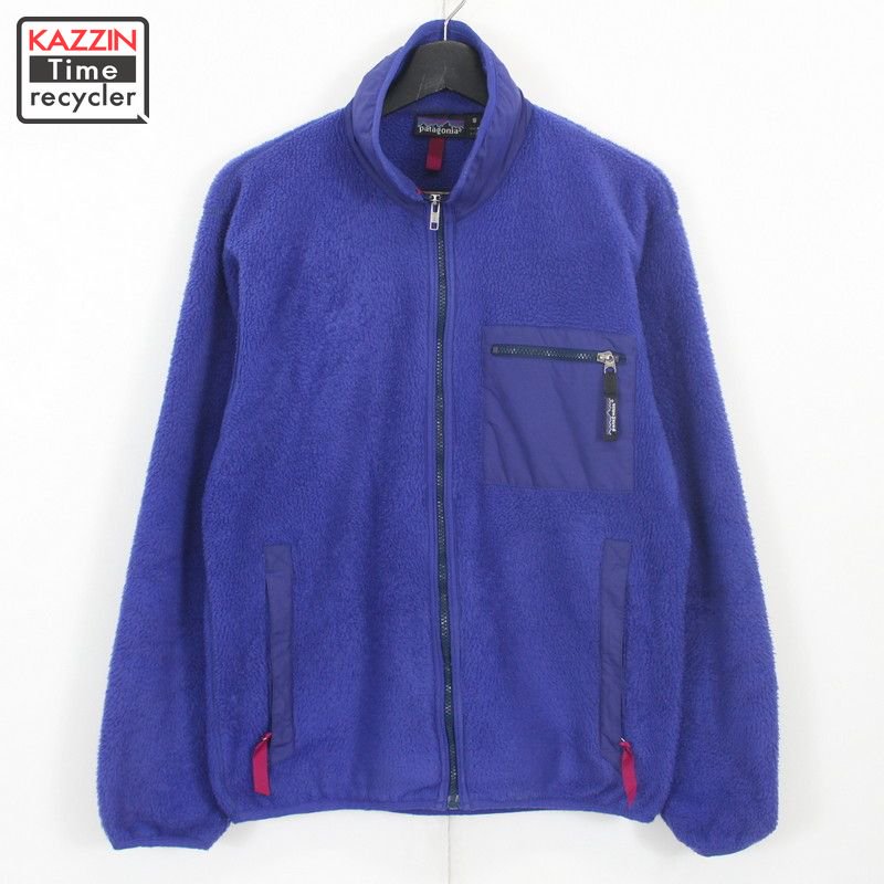 90s USA製 パタゴニア patagonia シンチラ フリース フリースジャケット 古着 ☆ メンズ 表記Sサイズ ブルー - KAZZIN  Time recycler 広島にある古着屋オンラインショップ カジン タイム リサイクラー