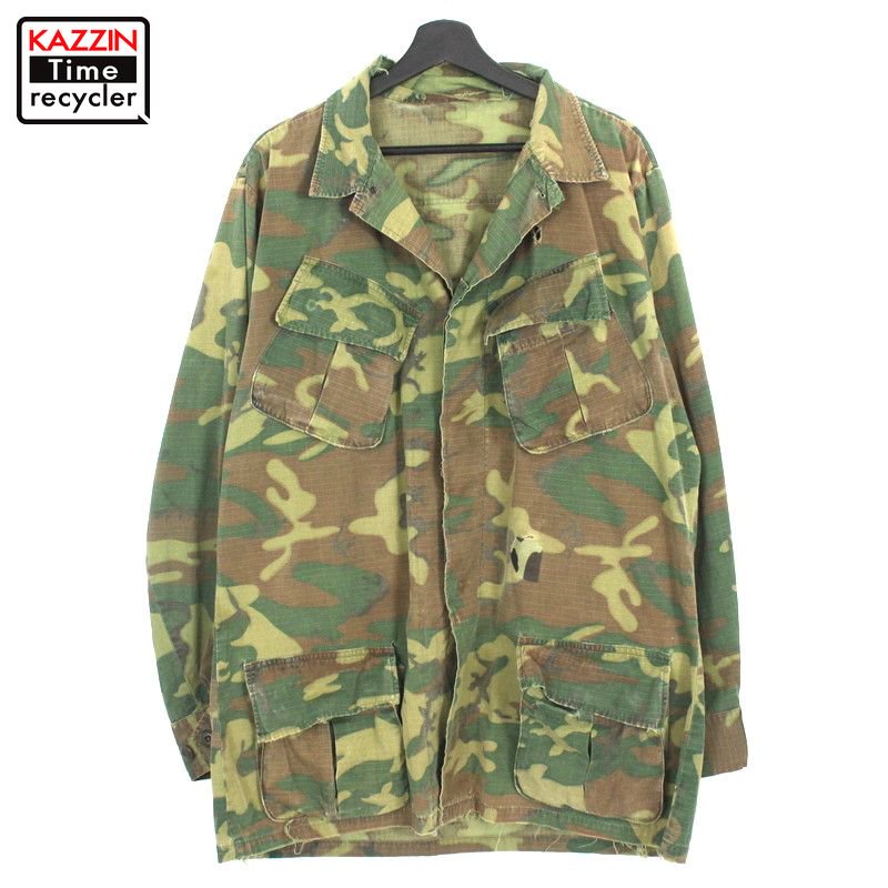 70s】古着 U.S.AIRFORCE ERDL BDU カモフラ ジャケット-