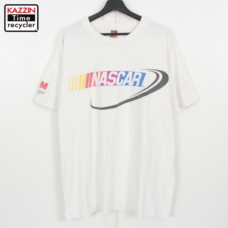 90s Fruit of the Loom ʥ NASCAR 졼 ץ Ⱦµԥ    ɽXL ۥ磻