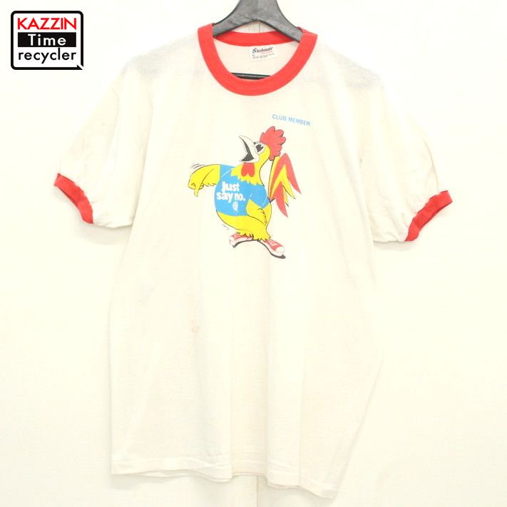 新作☆ 90s ミスターピブ McDonald マクドナルド リンガー Tシャツ L