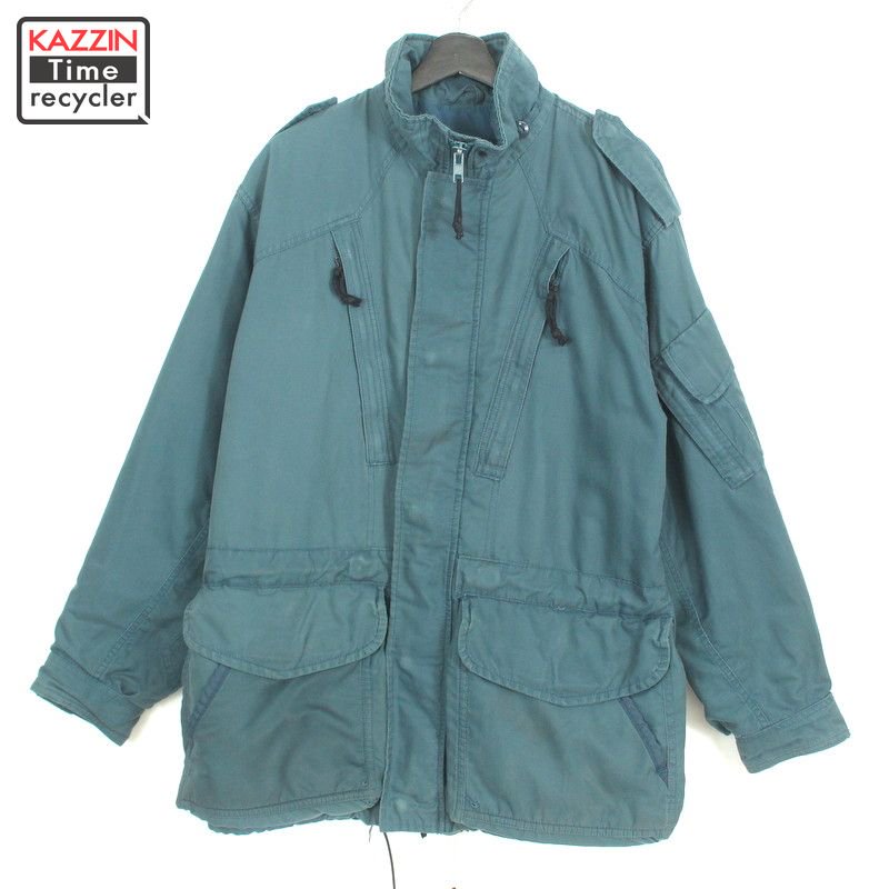 90s カナダ軍 ROYAL CANADIAN AIR FORCE COLD WEATHER ジャケット 古着 ★ メンズ XLサイズ相当  ビッグサイズ オーバーサイズ ブルー - KAZZIN Time recycler 広島にある古着屋オンラインショップ カジン タイム リサイクラー