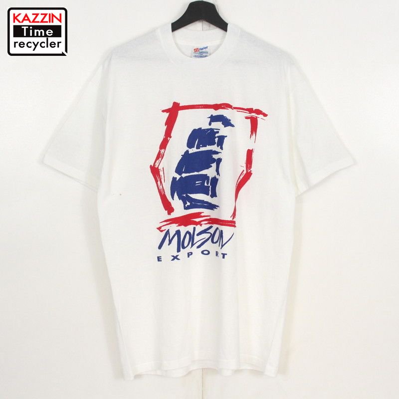 90s USA Hanes MOLSON ӡ Ⱦµԥ    ɽXL ۥ磻