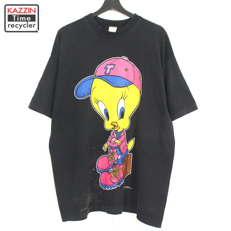 90s USA ȥƥ Tweety Bird Ⱦµԥ    ɽXL ֥å