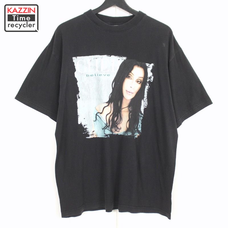 90s シェール CHER Believe バンドＴシャツ 古着 ☆ メンズ 表記XL