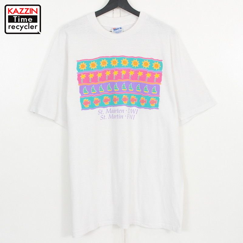 90s USA Hanes Ⱦµԥ    ɽXL ۥ磻