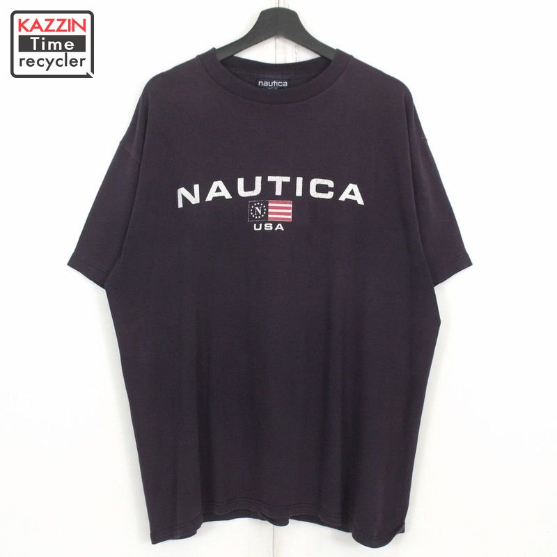 90s USA Ρƥ NAUTICA Ⱦµԥ    ɽL ͥӡ