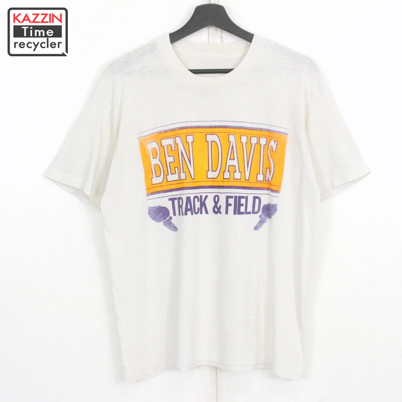 80s ベンデイビス BEN DAVIS ウィングフット プリント 半袖Ｔシャツ