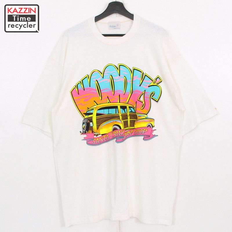 90s USA Santa Cruz Surf Shop Ⱦµԥ    ɽL ۥ磻