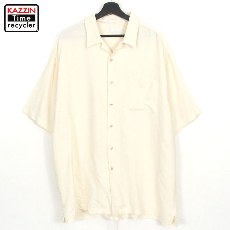 90s ペリーエリス PERRY ELLIS 開襟 半袖シャツ 古着 メンズ 表記