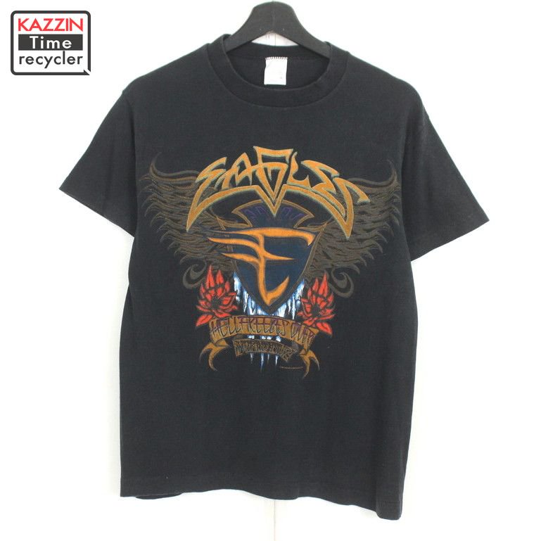 90s USA製 イーグルス Eagles WORLD TOUR バンドＴシャツ 古着 ★ メンズ 表記Mサイズ ブラック - KAZZIN Time  recycler 広島にある古着屋オンラインショップ カジン タイム リサイクラー