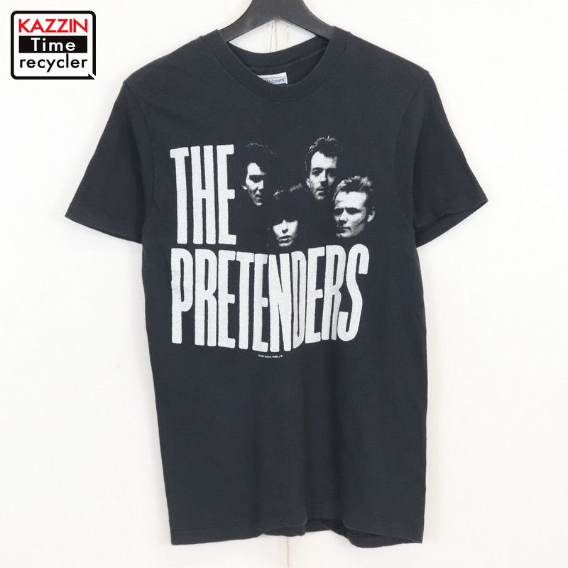 80s USA製 プリテンダーズ The Pretenders Hanes 半袖Ｔシャツ 古着 ★ メンズ 表記Mサイズ ブラック - KAZZIN  Time recycler 広島にある古着屋オンラインショップ カジン タイム リサイクラー