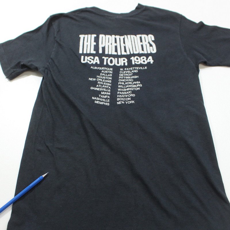 80s USA製 プリテンダーズ The Pretenders Hanes 半袖Ｔシャツ 古着 ★ メンズ 表記Mサイズ ブラック - KAZZIN  Time recycler 広島にある古着屋オンラインショップ カジン タイム リサイクラー