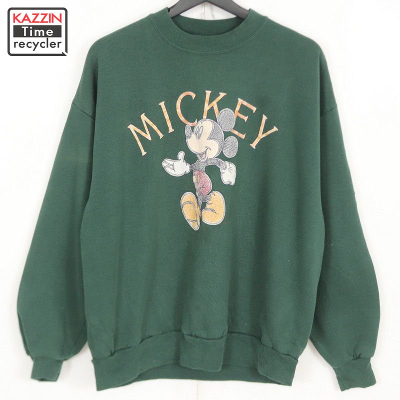 80s USA ǥˡ Disney ߥåޥ Mickey Mouse VELVA SHEEN å ȥ졼ʡ    ɽXL ꡼