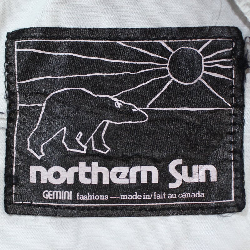 70s ～80s ヴィンテージ NORTHEM SUN フード イヌイット刺繍 エスキモー ジャケット 古着 ★ メンズ Lサイズ相当 グレー -  KAZZIN Time recycler 広島にある古着屋オンラインショップ カジン タイム リサイクラー