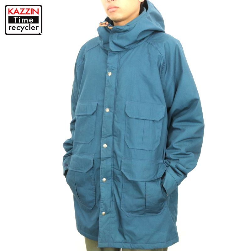 80s USA製 ウールリッチ WOOLRICH 無地 裏地ブランケット マウンテンパーカー 古着 ☆ メンズ 表記Lサイズ ブルー - KAZZIN  Time recycler 広島にある古着屋オンラインショップ カジン タイム リサイクラー