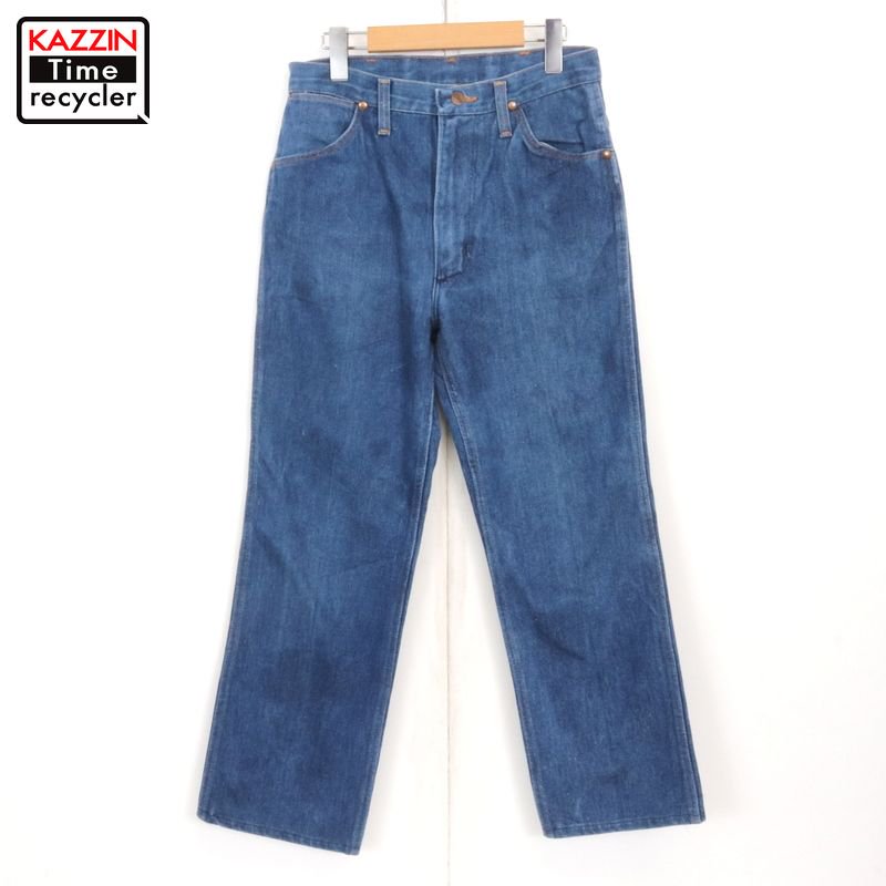 80s USA製 ラングラー Wrangler 9/2 デニムパンツ 古着 ★ メンズ XS~Sサイズ相当 ブルー - KAZZIN Time  recycler 広島にある古着屋オンラインショップ カジン タイム リサイクラー