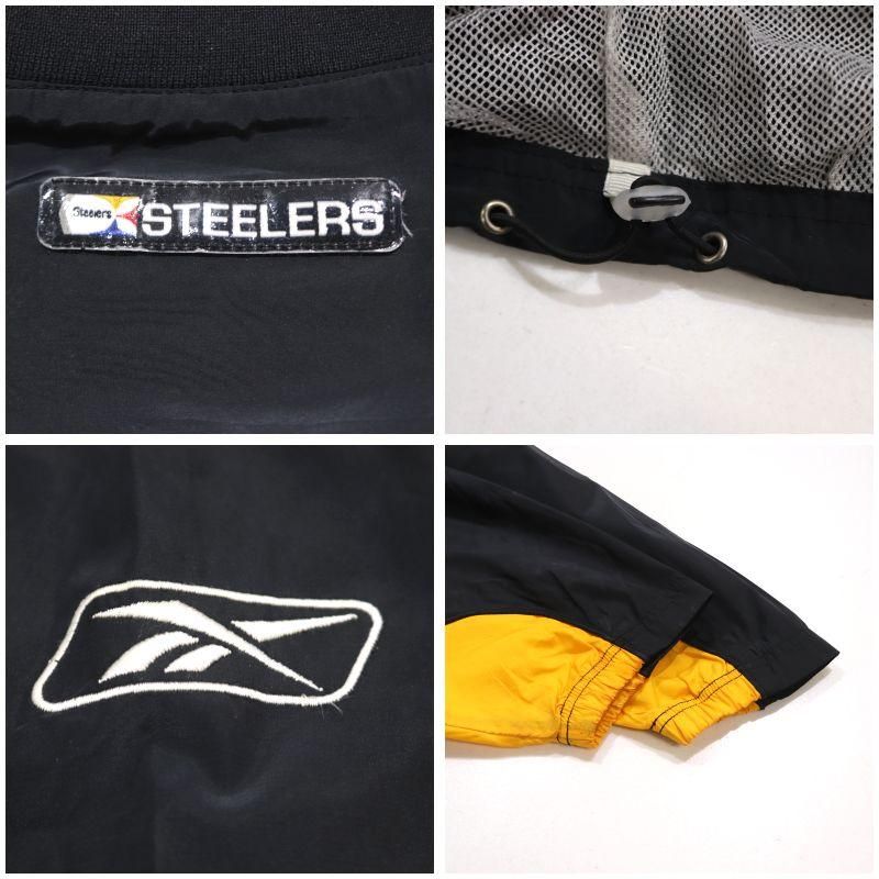 NFL Reebok ピッツバーグ・スティーラーズ 刺繍 ナイロン ジャケット