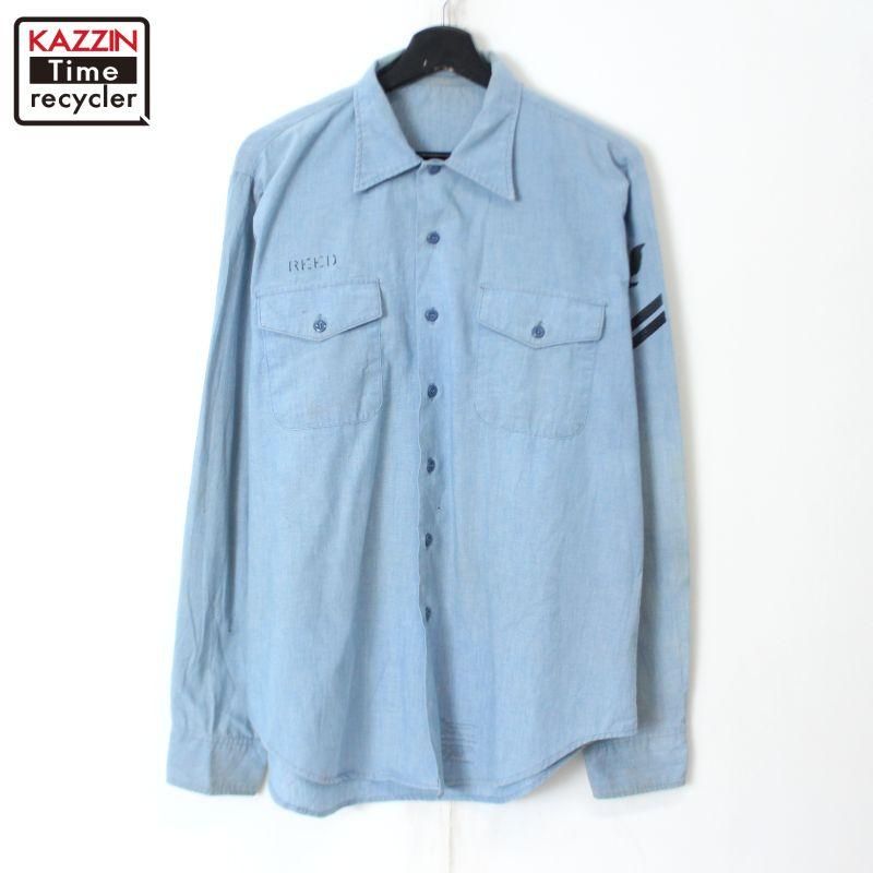 80s USA製 エルエルビーン ボタンダウンシャツ シャンブレシャツ