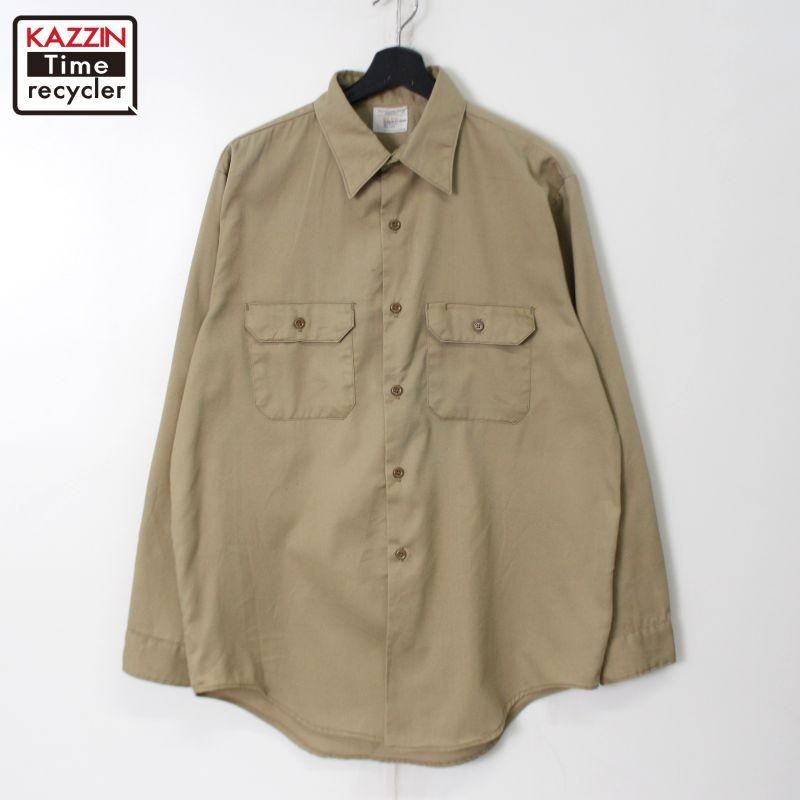70s vintage BIGMAC 金タグ シャンブレー 長袖シャツ メンズ XL