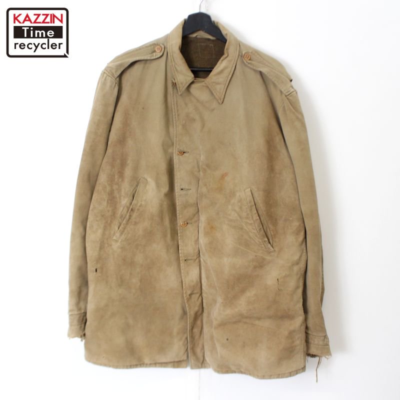 40s USA製 vintage U.S.ARMY M-41 フィールドジャケット ロング丈 Arctic Jacket ミリタリージャケット メンズ  XL~サイズ相当 ビッグサイズ オーバーサイズ - KAZZIN Time recycler 広島にある古着屋オンラインショップ カジン タイム ...