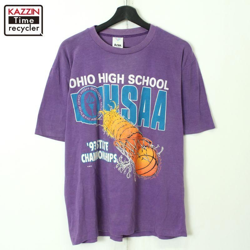 Champion HUSKIES 16 シャツ Lサイズ 古着 USA製 80s 古着 80's USA製 Champion チャンピオン ビンテージ ビッグ