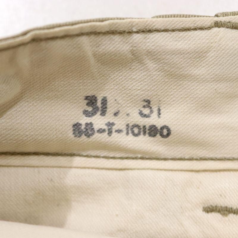 50s USA製 vintage U.S.ARMY 45カーキ 軍チノ ミリタリーパンツ