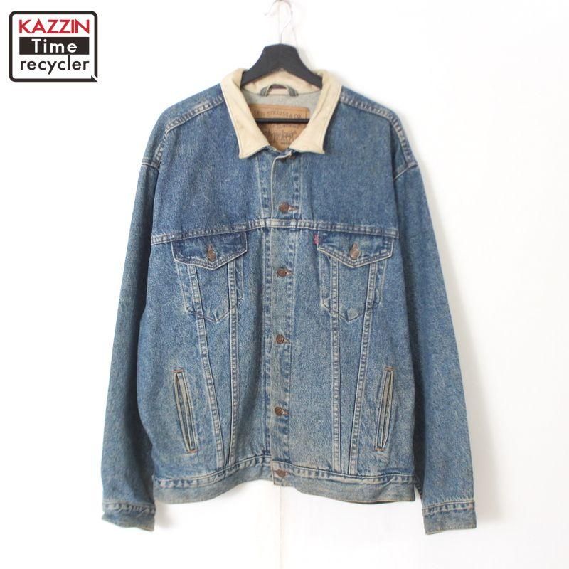 リーバイスデニムジャケット リーバイス Levi's 90s 青タグ デニムジャケット 裏地ボア S 青