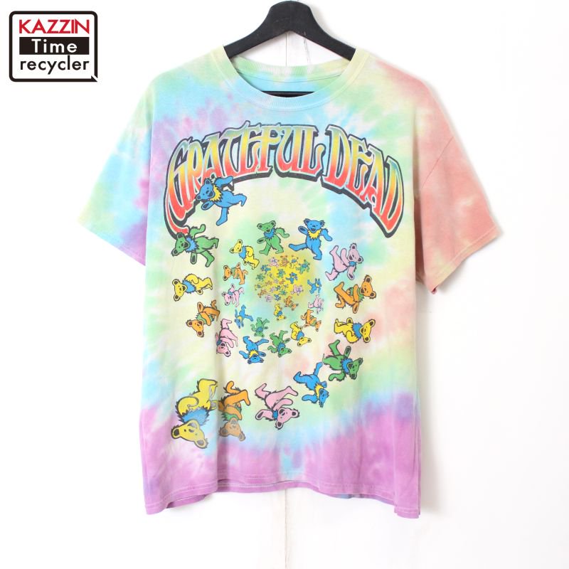 00s グレイトフルデッド Grateful Dead タイダイ柄 デッドベア バンドＴシャツ メンズ 表記Lサイズ - KAZZIN Time  recycler 広島にある古着屋オンラインショップ カジン タイム リサイクラー