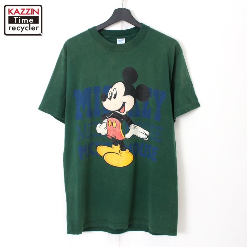 90s USA vintage ߥåޥ Mickey Mouse VELVA SHEEN Ⱦµԥ  ɽL