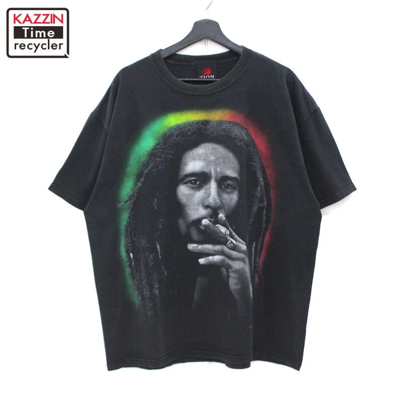 00s ボブマーリー Bob Marley ZION レゲエ バンドＴシャツ メンズ XL~サイズ相当 - KAZZIN Time recycler  広島にある古着屋オンラインショップ カジン タイム リサイクラー